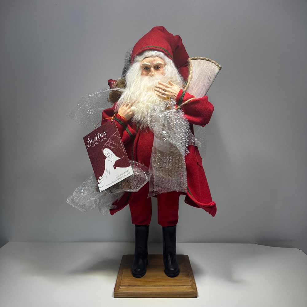 Lynn Haney 2020 Woodland Santa One Hundred 80 Degrees Figurine 23" Tall NWT